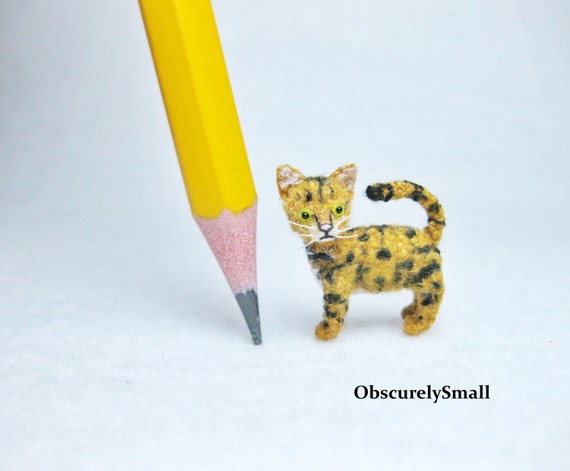Miniature Crochet Bengal Cat – Handmade Amigurumi Kitten