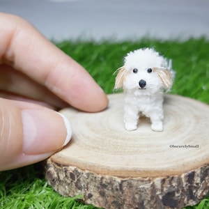 Tiny Crochet Poodle - Amigurumi Dog - Made to Order