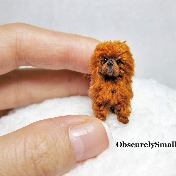 Mastín Tibetano De Ganchillo Diminuto - Perro Amigurumi - Hecho a la Orden