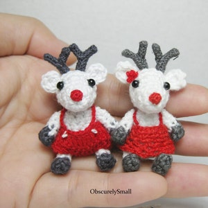 Micro Crochet Deer - Amigurumi Deer - Made to Order