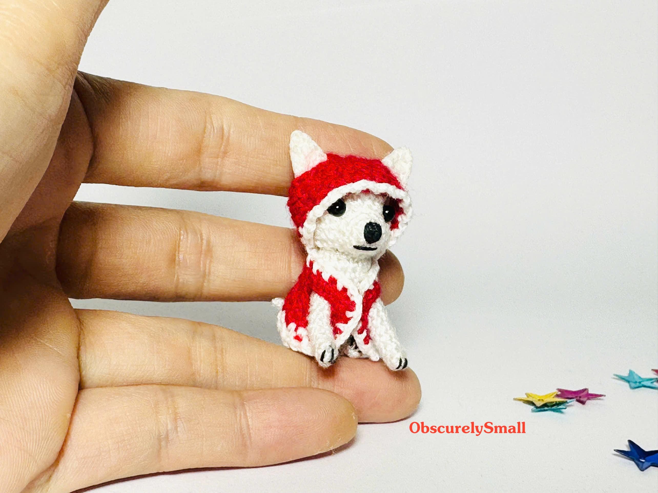 チワワ - かぎ針編みのミニチワワ - 小さなドールハウス - 編みぐるみ