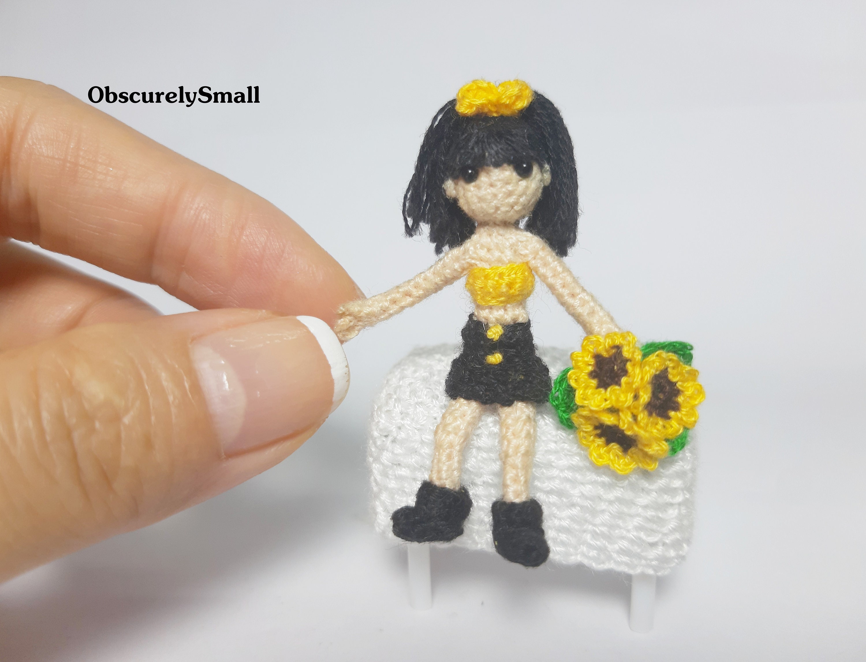 Tiny Doll Crochet Doll Amigurumi Doll Miniature Crochet Etsy