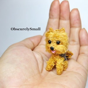 Tiny Crochet Yorkshire Terrier - Amigurumi Dog - Made to Order