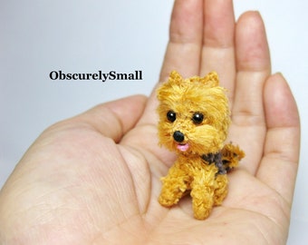Tiny Crochet Yorkshire Terrier - Amigurumi Dog - Made to Order