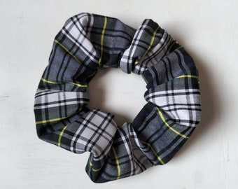 Tartan scrunchie, Modern Campbell tartan, green scrunchie, Scottish gift, hair tie, stocking filler