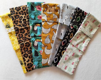 Cotton Travel Cutlery Pouch: Eco-Friendly On-The-Go Utensil Holder