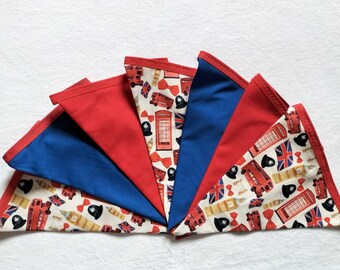 British Fabric Bunting, London Pennant Decorations
