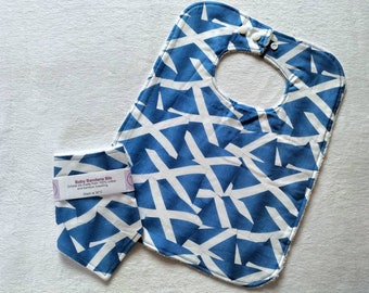Scottish Flag Baby Bib: Cotton Saltire Dribble and Feeding Bibs - world cup