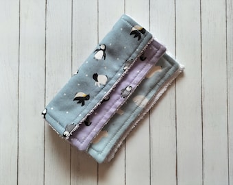 Polar Animal Baby Wipes: Reusable Bamboo Cotton Fancy Face Cloths