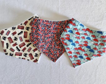 British Baby Bib: Union Jack Dribble Bib, London Souvenir