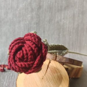 Handcrafted Unique Crochet Red Rose – Perfect for Gifts, Home Decor & Celebrations