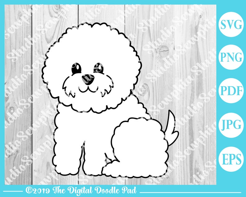 Download Dog SVG. Bichon Vector Clip Art For Crafters Designers and ...