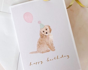Personalised Cavapoo / Doodle Dog Greetings Card /notelet (6" X 4 ...