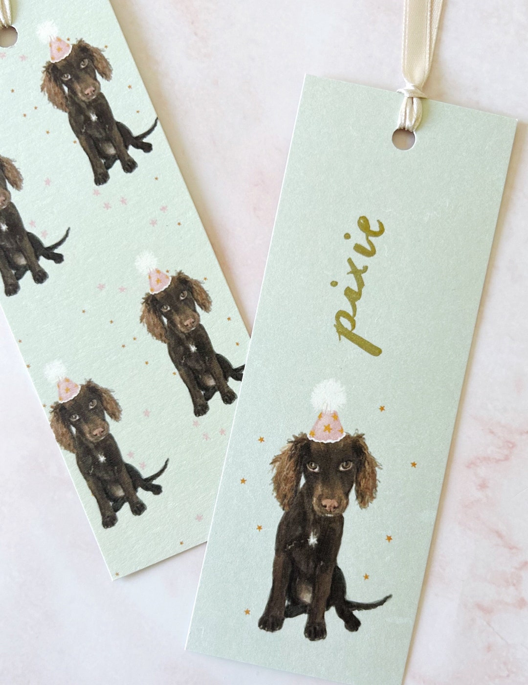 Personalized Chocolate Cocker Spaniel Bookmark: Dog Lover Gift - Etsy UK