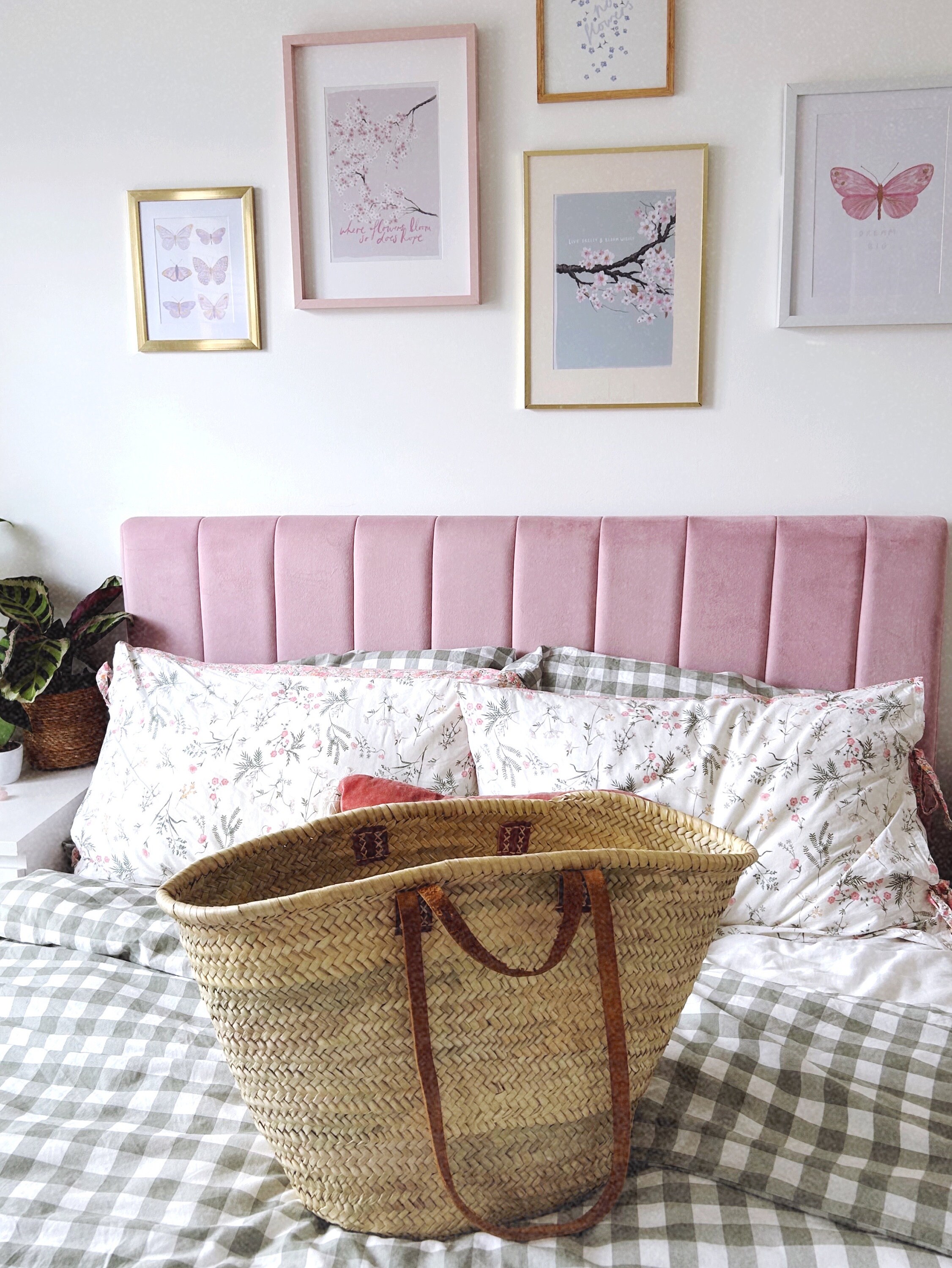 Cherry Blossom Wall Art Print Floral Illustration Pink Wall - Etsy UK