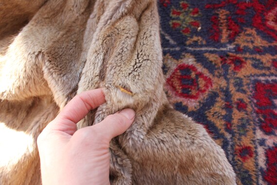 Vintage Rabbit Fur Coat Small - image 9