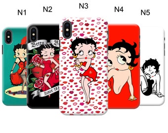 Inspired by Betty boop silicone Samsung Galaxy case Betty boop silicone case Note 8 Galaxy Note 9 Samsung S9 S8 S9 Plus Samsung S8 Plus silicone slim cover for Samsung transparent frame kiss