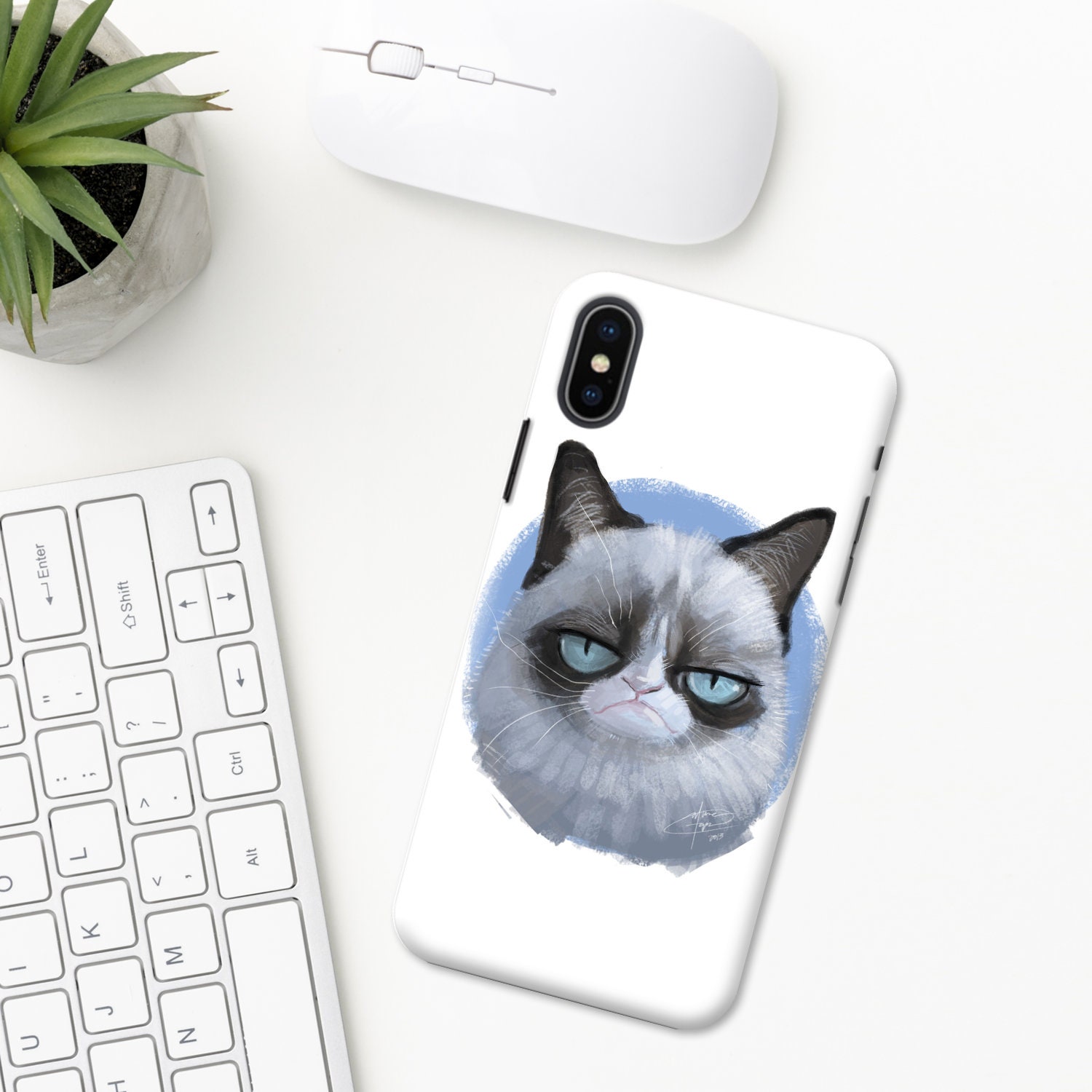 Grumpy Cat iPhone case 12 mini 11 Pro Max X XR XS 8 Plus 7 6 | Etsy