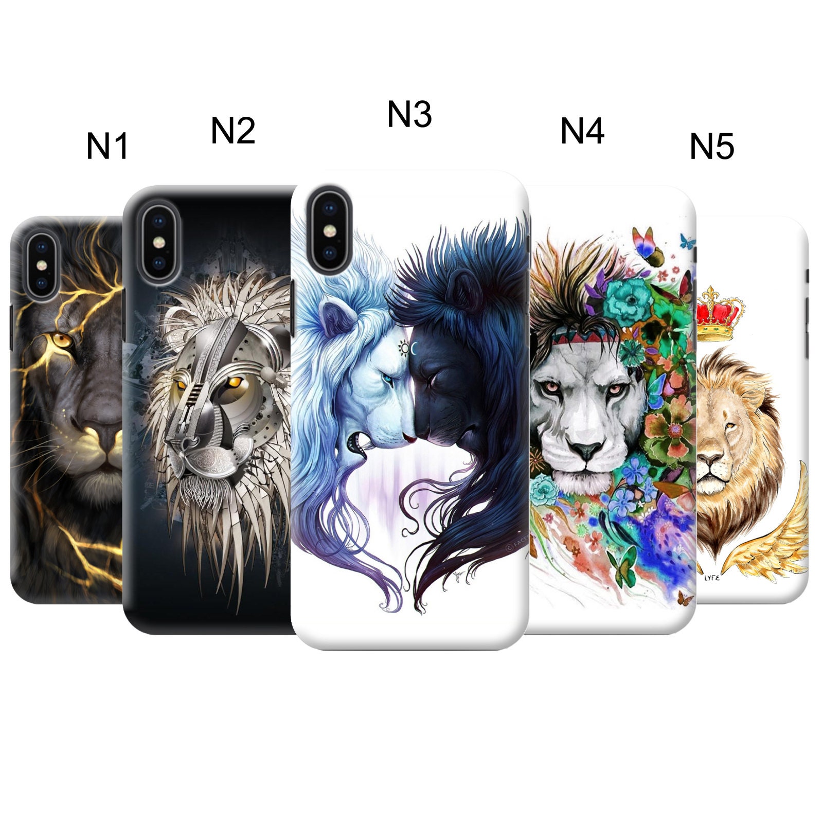 Lion iPhone case 12 mini 11 Pro Max X XR XS 8 Plus 7 6s se | Etsy