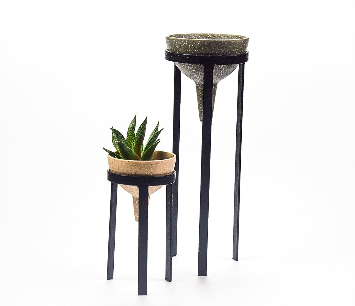 Plant Pot & Stand Handmade Plant Pot Contemporary Plant Pot Modern
