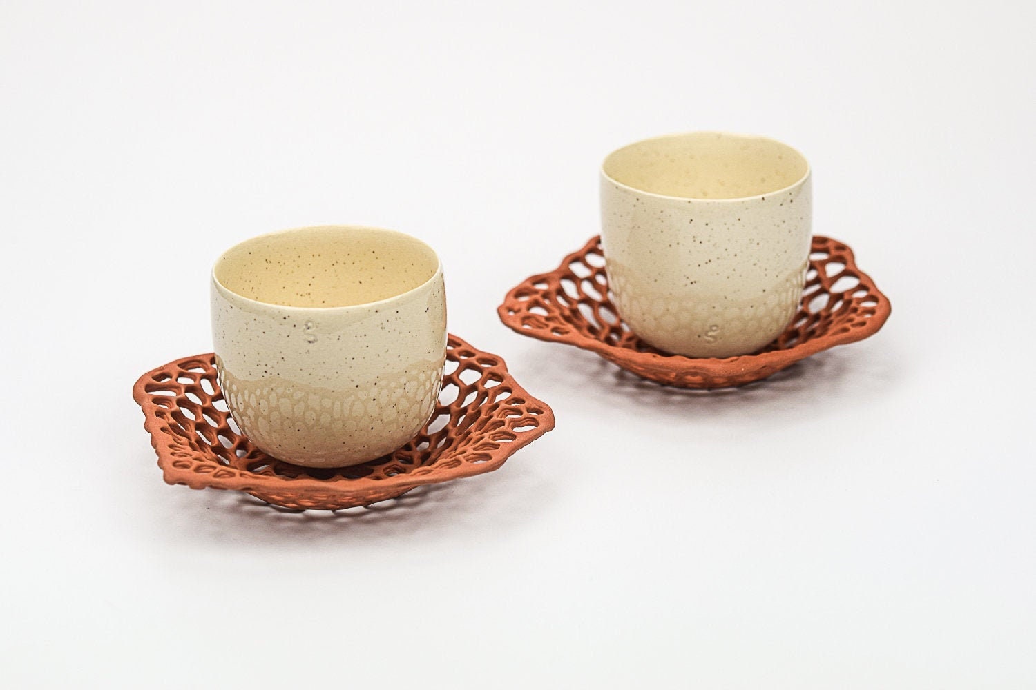 Ceramic cortado cup & saucer, Flat white, Coffee cup, Handmade cup, Coffee  lover, Elegant cup, Unique, Modern, Contemporary, Christmas