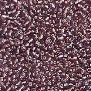 1.5mm Dark Eggplant Silver Lined Seed Beads: DIY Jewelry Making