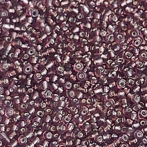 20g 12/0 Tiny Small Seed Beads, Vintage Czech Glass Beads Purple Iris,  Embroidery Bead, Rocaille, Wholesale, 4542, SB6-8 