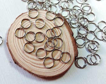 25PCS| 10mm 19Gauge Jump rings ,Antique Silver Tone Jump rings for DIY Jewelry, Jewellery Making Supplies Crafts