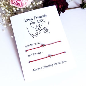 Pulseira do melhor amigo, conjunto de pulseira Pinky Promise, pulseira sempre pensando em você, WB81
