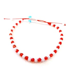 Greek Martaki March Spring Bracelet, Red String Bracelet