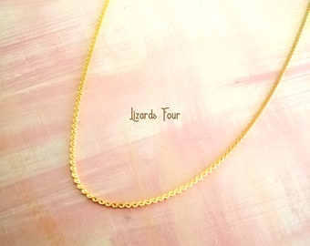 Gold Minimalist Layared Chain Necklace, Gift for her, Gift for Woman, Stainless Steel, Dainty Chain Necklace, Simple Thin Chain Necklace