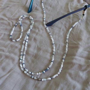 SIBERIAN ICE Glasses Mask Beaded Chain for Women, Eye Glasses Sunglasses  Holder