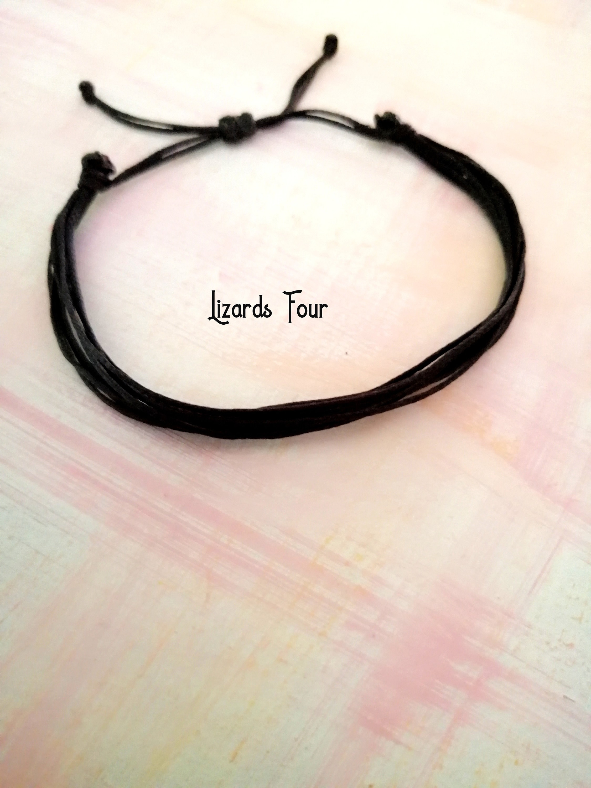 Black multi strand bracelet hot sale