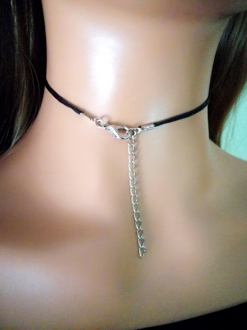 Black Choker, Tree of Life choker necklace, Gift for her, Black Choker, Cheap Gift, Cheap Jewelry, Layered Choker Necklace image 6