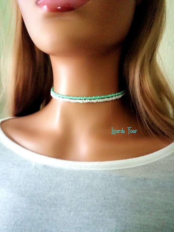 Etsy beaded choker deals