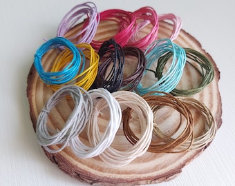 5m gewaxt 1mm katoenen koord, katoenen koord, sieradenbenodigdheden, kralen armband macrame