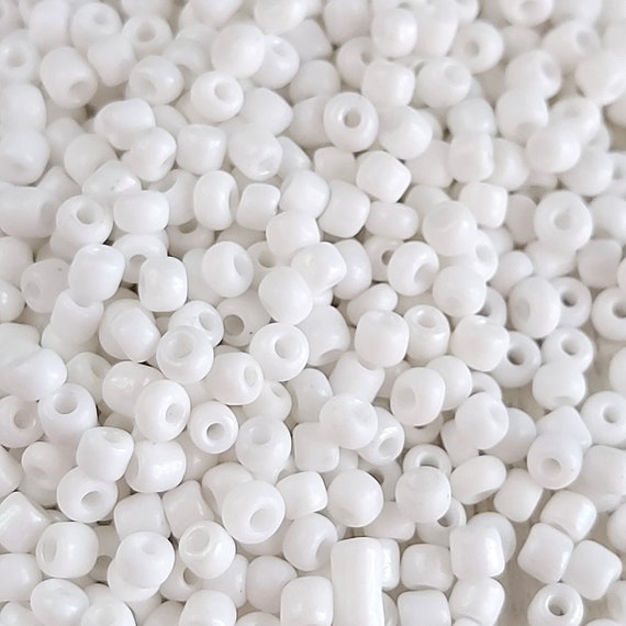 3mm Seed Beads 40g , White Opaque Seed Beads, Glass Seed Beads White Color  Rocailles, DIY Jewelry Making, Craft Supplies B368 