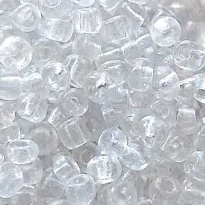 Clear Glass Seed Beads 4mm: DIY Jewelry Making Supplies (40g)