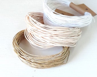 Cuerda de cordón de algodón encerado de 1 mm, 10 m, Fabricación de joyas, Suministros de joyería