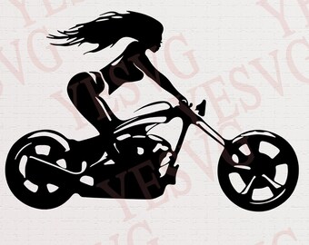 Download Biker Girl Svg Etsy