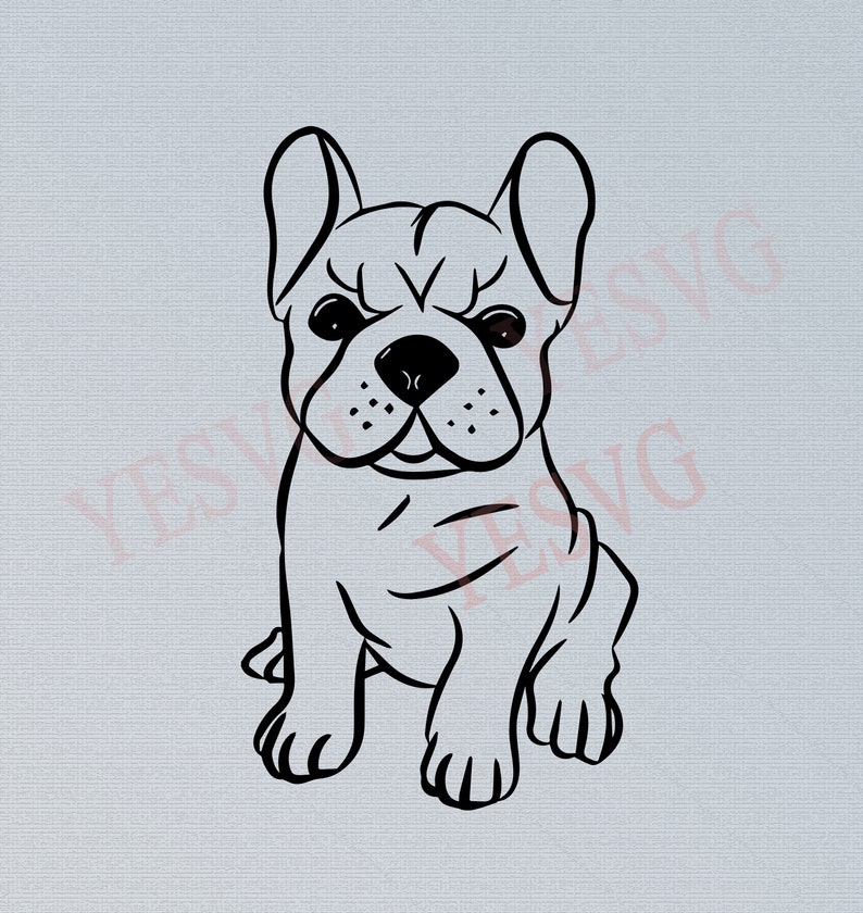 French bulldog SVG file Frenchie Dog svg for Cricut Puppy