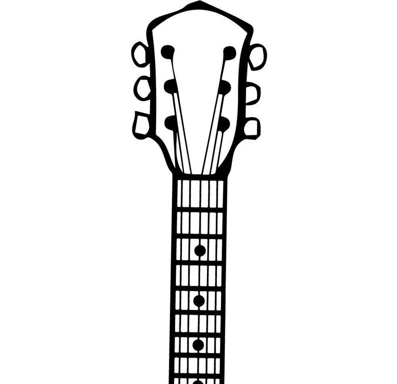 Acoustic guitar SVG Steel Guitar clipart cut files for Etsy