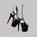 High Heels SVG, Ladies shoe vector, Girl Shoes clip art, Black footwear graphic, sexy feet, stripper, pole dancer, dancing, party, fashion 