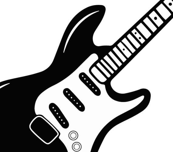 Guitarra Eléctrica Y Amplificador De Bajo Para Conciertos Y Festivales  Ilustraciones svg, vectoriales, clip art vectorizado libre de derechos.  Image 58204392