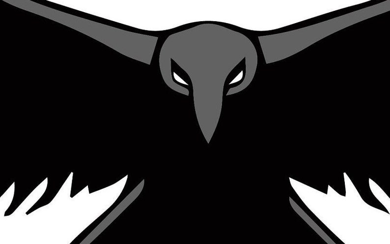 Download Flying Raven SVG file Crow svg Bird clipart Raven SVG | Etsy