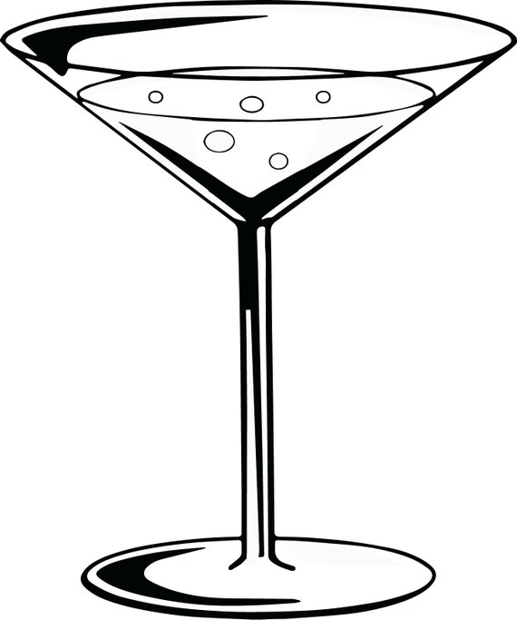 Martini Glass Svg, Cocktail Glass Clipart, Cut File for Cricut, Silhouette  Cut Files, Instant Download, Digital Download -  Denmark