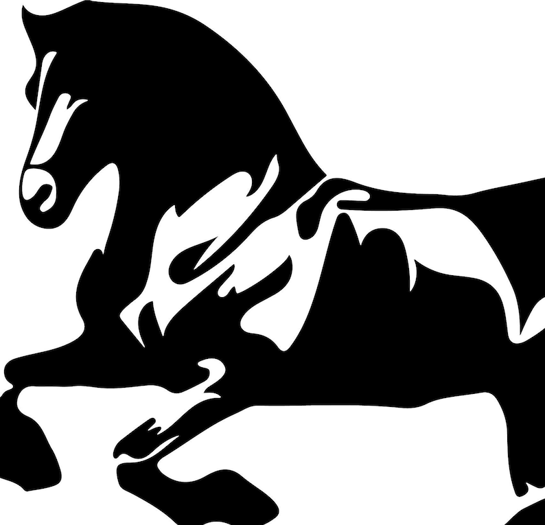 Galloping Horse SVG Race horse stallion vector gelding | Etsy
