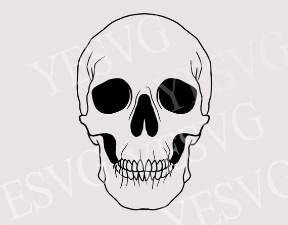 Skull Svg Halloween Svg Cut Files For Cricut Digital Etsy
