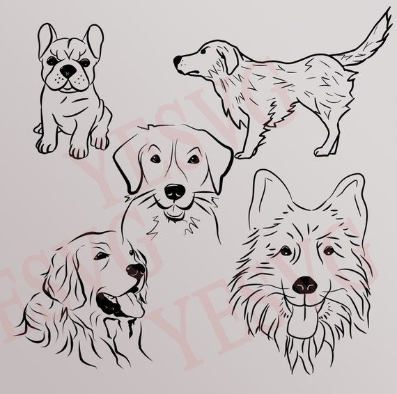 Download Dog Svg Bundle Cute Dog Collection Cut Files For Cricut Etsy PSD Mockup Templates