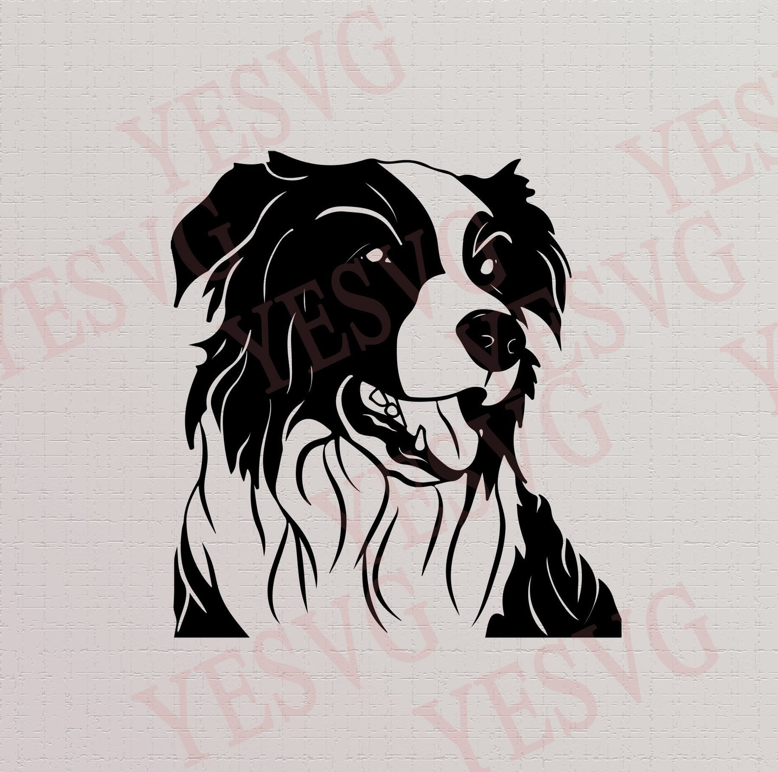 Collie Dog Border Collie Sheep Dog SVG File Dog Svg for | Etsy